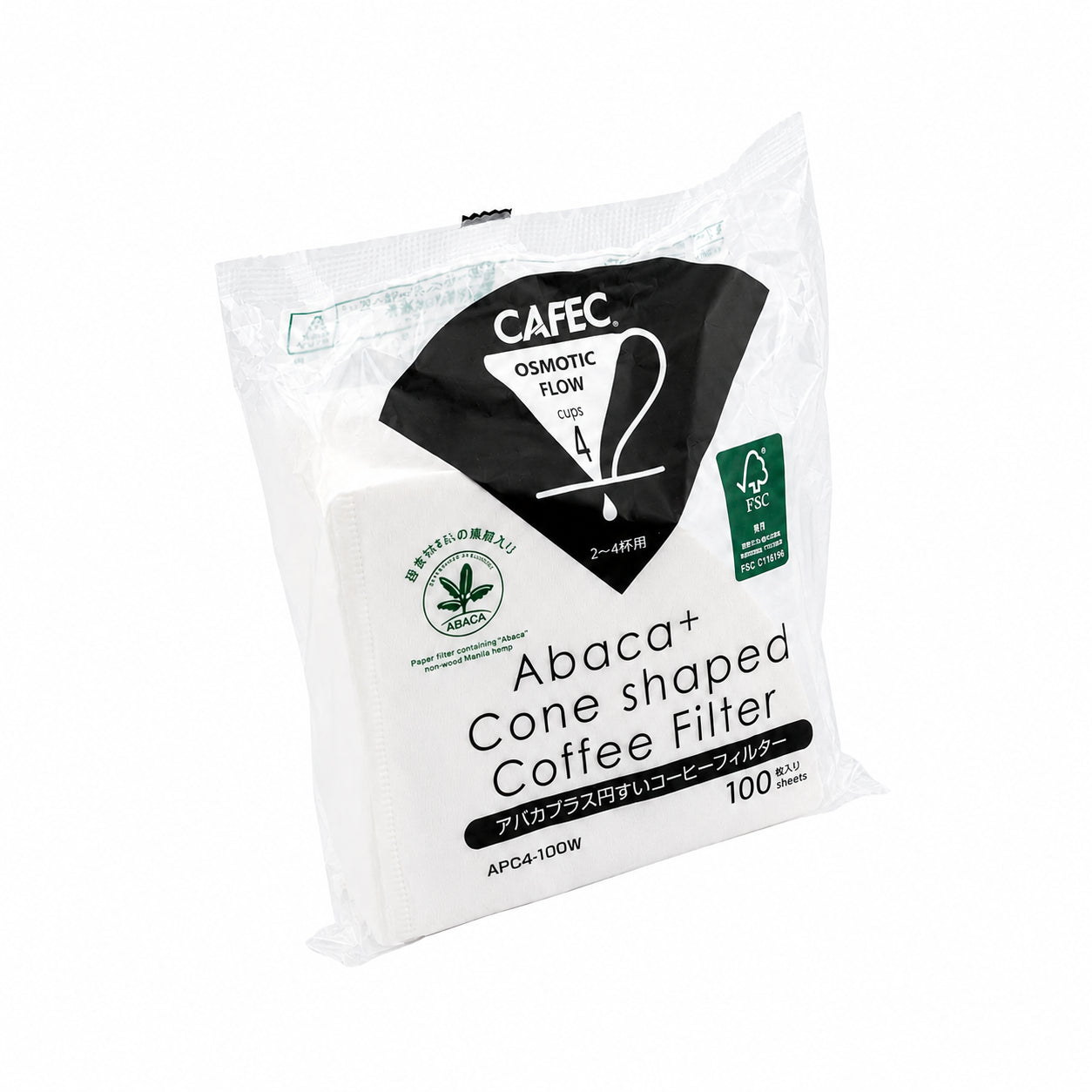 CAFEC Abaca+ Filtry papierowe (100 szt.)