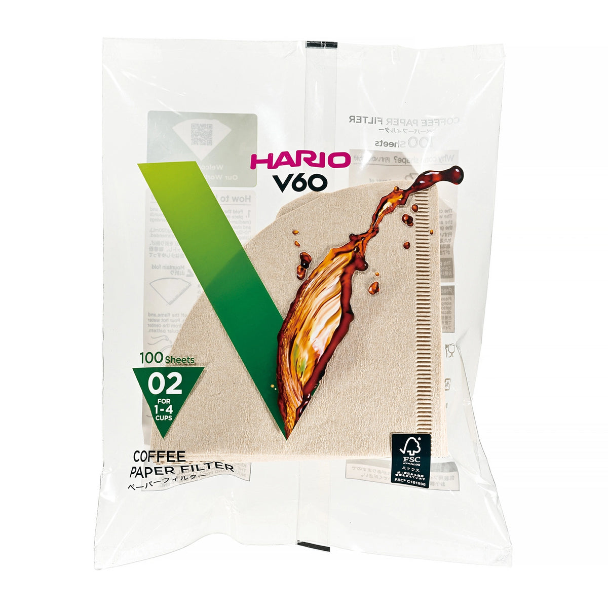 Hario V60-02 Filtry papierowe (100 szt.)